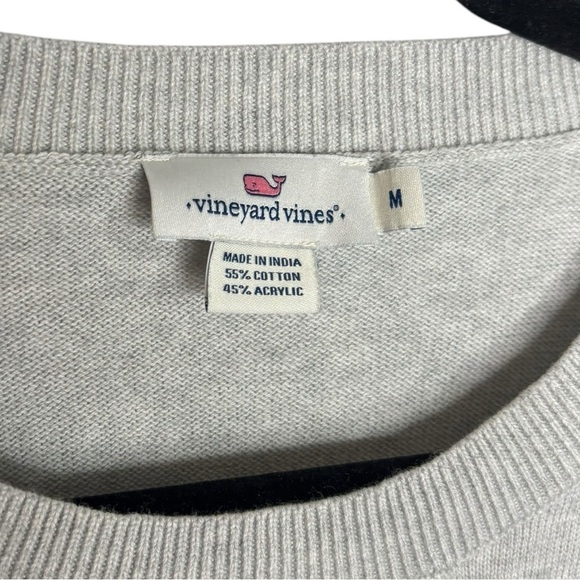 Vineyard Vines Men’s Grey Stripped Sweater Size Medium - Picture 4 of 10